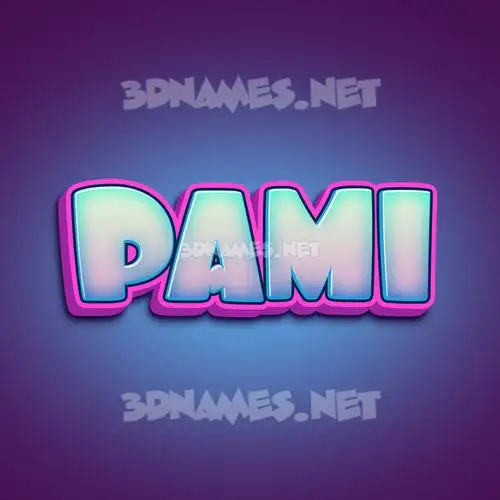 pami in Phat Purple style - 3D name wallpaper
