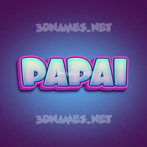 papai in Phat Purple style - 3D name wallpaper papai in Phat Purple style - 3D name wallpaper
