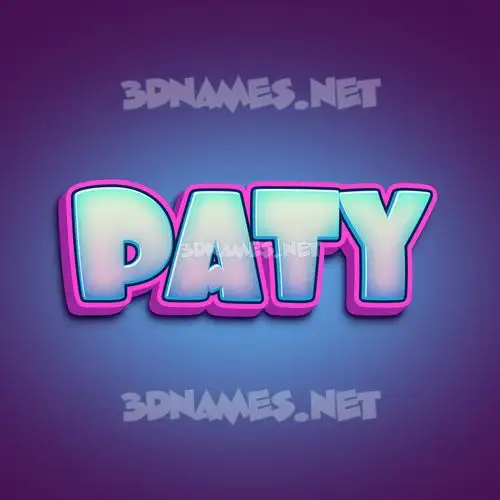 paty in Phat Purple style - 3D name wallpaper paty in Phat Purple style - 3D name wallpaper