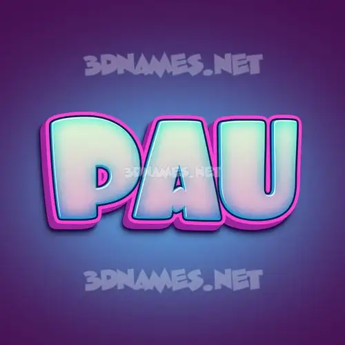pau in Phat Purple style - 3D name wallpaper pau in Phat Purple style - 3D name wallpaper