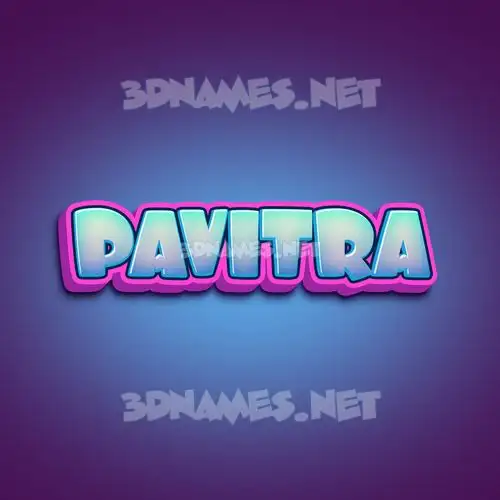 pavitra in Phat Purple style - 3D name wallpaper