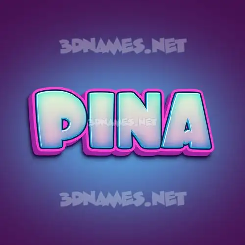 pina in Phat Purple style - 3D name wallpaper pina in Phat Purple style - 3D name wallpaper