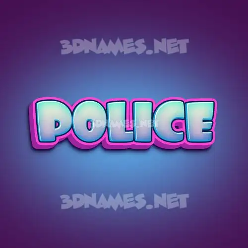 police in Phat Purple style - 3D name wallpaper police in Phat Purple style - 3D name wallpaper