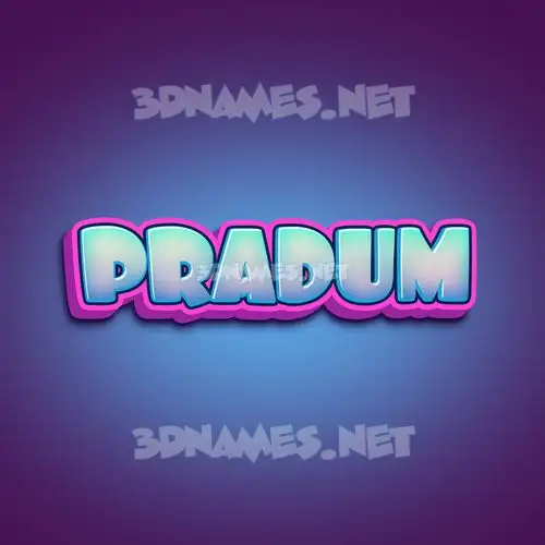 pradum in Phat Purple style - 3D name wallpaper pradum in Phat Purple style - 3D name wallpaper