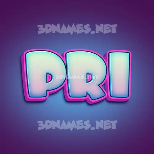 pri in Phat Purple style - 3D name wallpaper pri in Phat Purple style - 3D name wallpaper