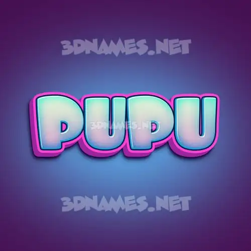 pupu in Phat Purple style - 3D name wallpaper pupu in Phat Purple style - 3D name wallpaper