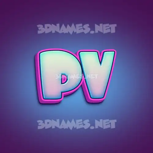 pv in Phat Purple style - 3D name wallpaper pv in Phat Purple style - 3D name wallpaper