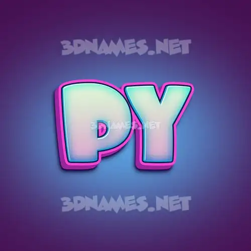 py in Phat Purple style - 3D name wallpaper