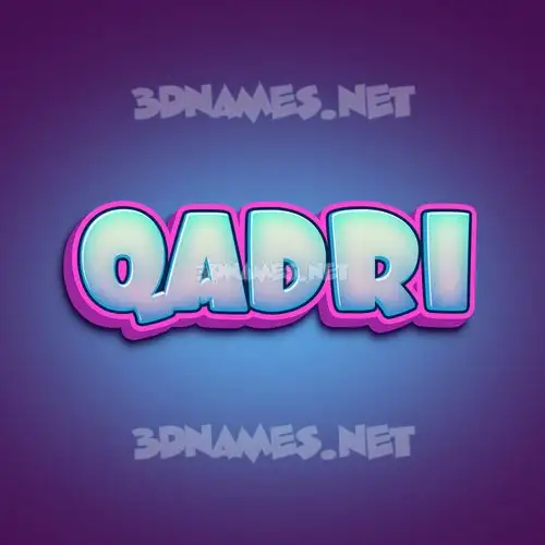 qadri in Phat Purple style - 3D name wallpaper qadri in Phat Purple style - 3D name wallpaper