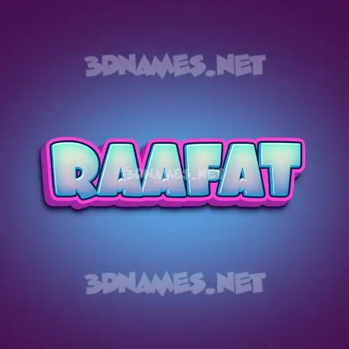 raafat in Phat Purple style - 3D name wallpaper raafat in Phat Purple style - 3D name wallpaper