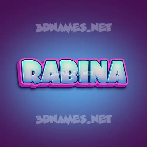 rabina in Phat Purple style - 3D name wallpaper rabina in Phat Purple style - 3D name wallpaper