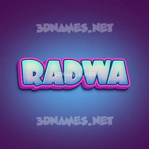 radwa in Phat Purple style - 3D name wallpaper radwa in Phat Purple style - 3D name wallpaper