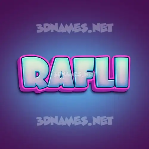 rafli in Phat Purple style - 3D name wallpaper rafli in Phat Purple style - 3D name wallpaper