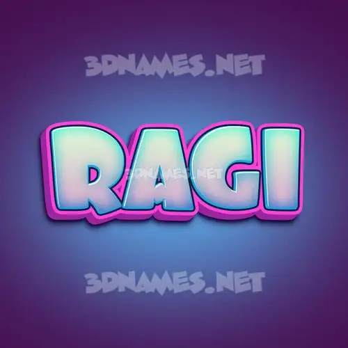ragi in Phat Purple style - 3D name wallpaper ragi in Phat Purple style - 3D name wallpaper