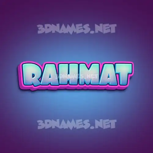 rahmat in Phat Purple style - 3D name wallpaper rahmat in Phat Purple style - 3D name wallpaper