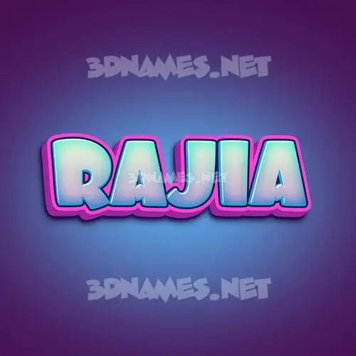 rajia in Phat Purple style - 3D name wallpaper rajia in Phat Purple style - 3D name wallpaper
