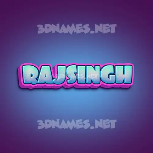 rajsingh in Phat Purple style - 3D name wallpaper