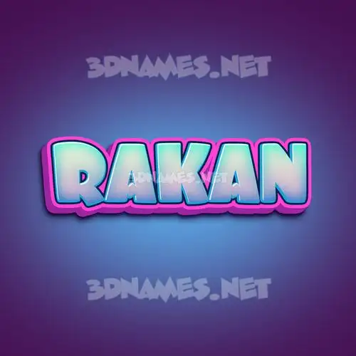 rakan in Phat Purple style - 3D name wallpaper rakan in Phat Purple style - 3D name wallpaper