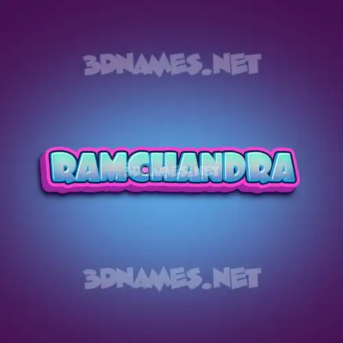 ramchandra in Phat Purple style - 3D name wallpaper