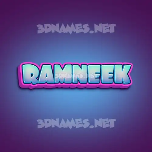 ramneek in Phat Purple style - 3D name wallpaper ramneek in Phat Purple style - 3D name wallpaper