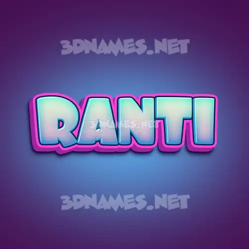 ranti in Phat Purple style - 3D name wallpaper ranti in Phat Purple style - 3D name wallpaper