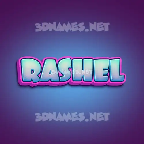 rashel in Phat Purple style - 3D name wallpaper rashel in Phat Purple style - 3D name wallpaper