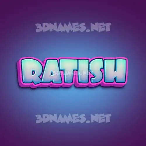 ratish in Phat Purple style - 3D name wallpaper ratish in Phat Purple style - 3D name wallpaper