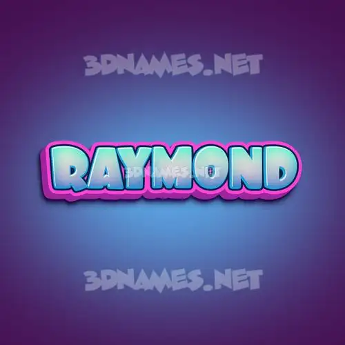 raymond in Phat Purple style - 3D name wallpaper