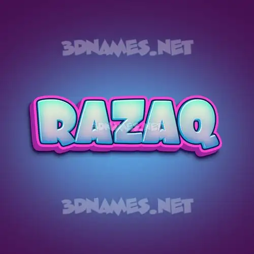 razaq in Phat Purple style - 3D name wallpaper razaq in Phat Purple style - 3D name wallpaper