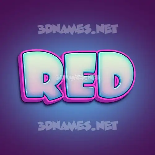red in Phat Purple style - 3D name wallpaper red in Phat Purple style - 3D name wallpaper