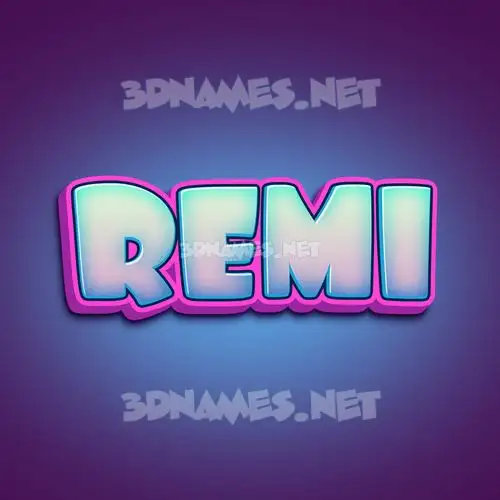 remi in Phat Purple style - 3D name wallpaper remi in Phat Purple style - 3D name wallpaper