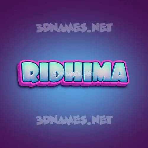 ridhima in Phat Purple style - 3D name wallpaper ridhima in Phat Purple style - 3D name wallpaper