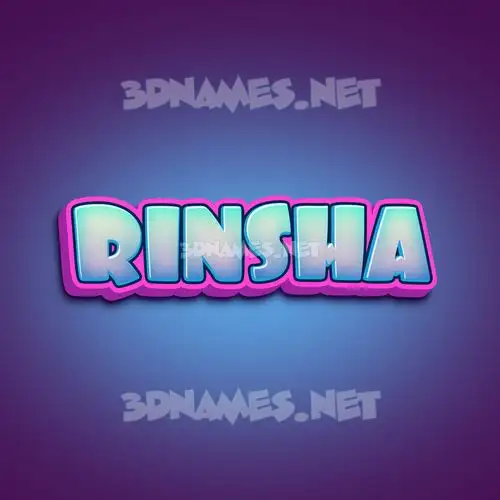 rinsha in Phat Purple style - 3D name wallpaper rinsha in Phat Purple style - 3D name wallpaper