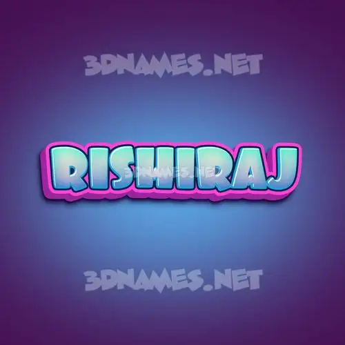 rishiraj in Phat Purple style - 3D name wallpaper
