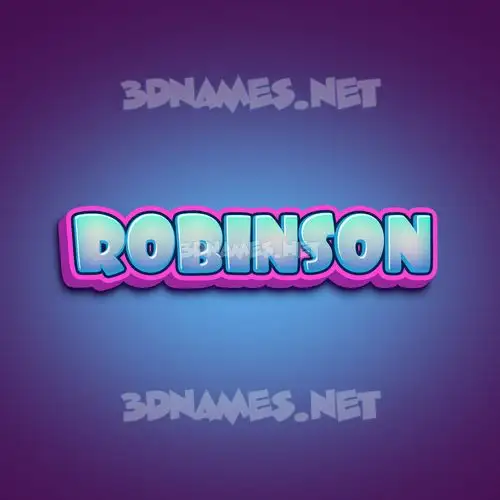 robinson in Phat Purple style - 3D name wallpaper