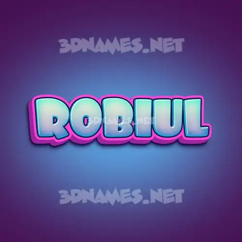 robiul in Phat Purple style - 3D name wallpaper robiul in Phat Purple style - 3D name wallpaper