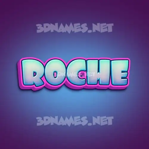 roche in Phat Purple style - 3D name wallpaper