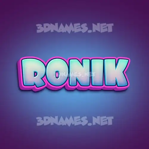 ronik in Phat Purple style - 3D name wallpaper ronik in Phat Purple style - 3D name wallpaper