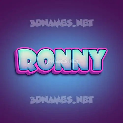 ronny in Phat Purple style - 3D name wallpaper ronny in Phat Purple style - 3D name wallpaper