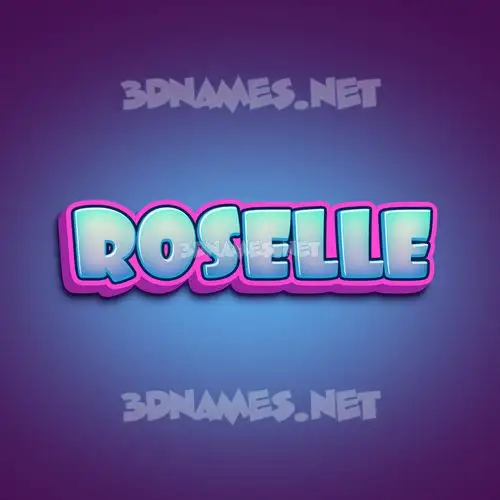 roselle in Phat Purple style - 3D name wallpaper roselle in Phat Purple style - 3D name wallpaper