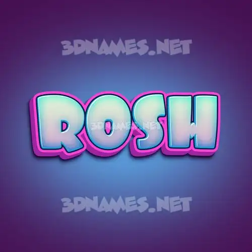 rosh in Phat Purple style - 3D name wallpaper rosh in Phat Purple style - 3D name wallpaper