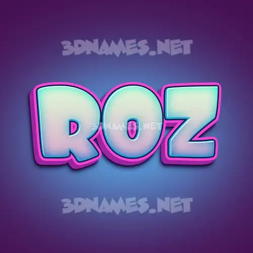 roz in Phat Purple style - 3D name wallpaper roz in Phat Purple style - 3D name wallpaper