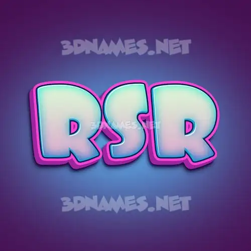 rsr in Phat Purple style - 3D name wallpaper rsr in Phat Purple style - 3D name wallpaper