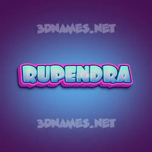 rupendra in Phat Purple style - 3D name wallpaper