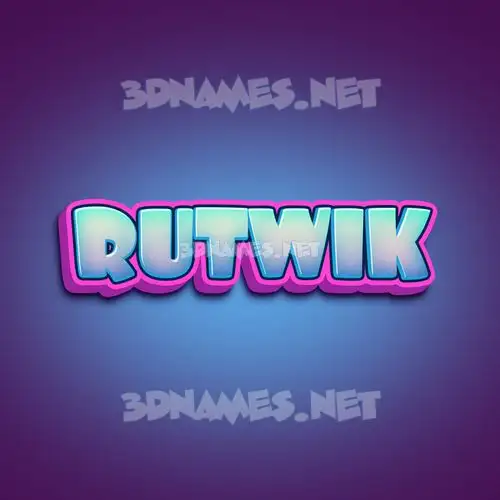 rutwik in Phat Purple style - 3D name wallpaper