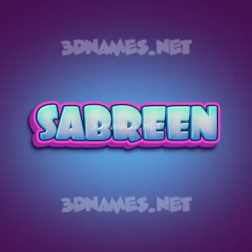 sabreen in Phat Purple style - 3D name wallpaper sabreen in Phat Purple style - 3D name wallpaper