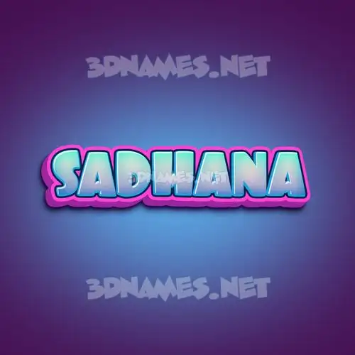 sadhana in Phat Purple style - 3D name wallpaper sadhana in Phat Purple style - 3D name wallpaper