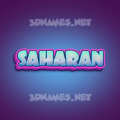 saharan in Phat Purple style - 3D name wallpaper saharan in Phat Purple style - 3D name wallpaper