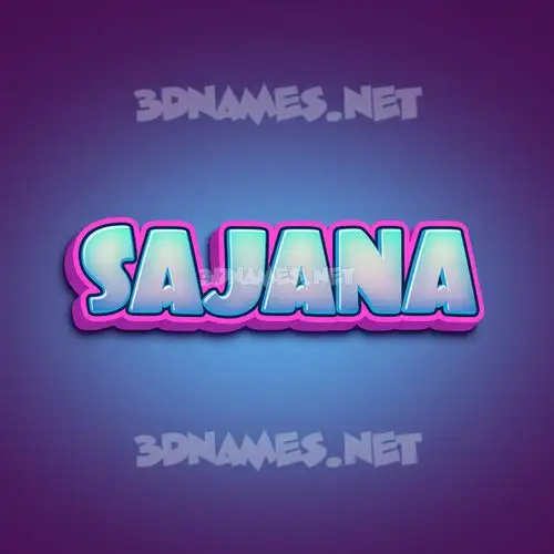 sajana in Phat Purple style - 3D name wallpaper sajana in Phat Purple style - 3D name wallpaper