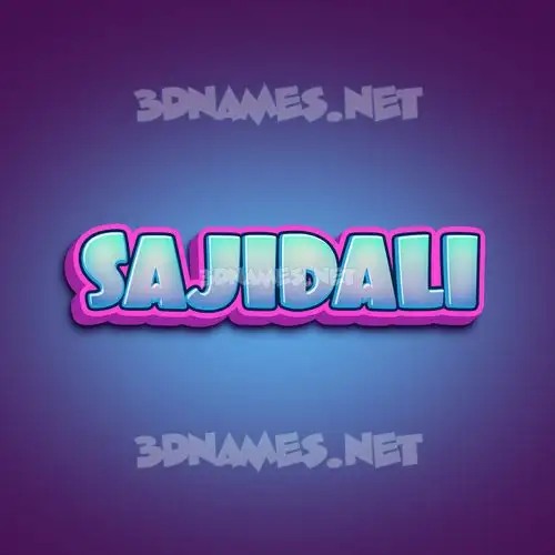 sajidali in Phat Purple style - 3D name wallpaper sajidali in Phat Purple style - 3D name wallpaper